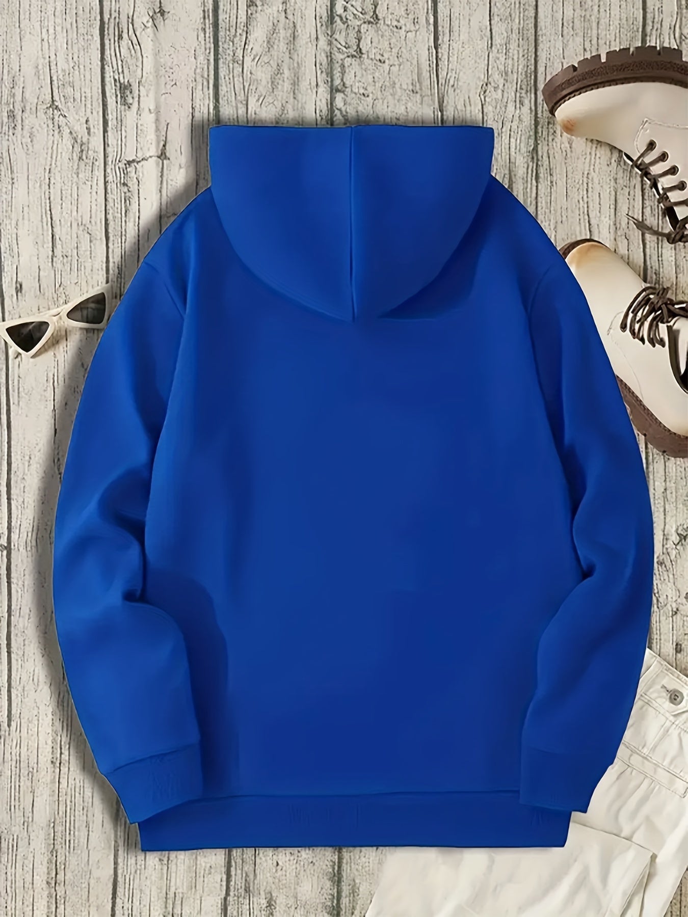 Hoodies Street Casual Sports And Fashionable With Kangaroo Pocket Men's Long Sleeve American Flag Print Sweatshirt, Suitable For Outdoor Sports, For Autumn And Winter, Fashionable And Versatile, Can Be Paired With Hip-hop Nec
