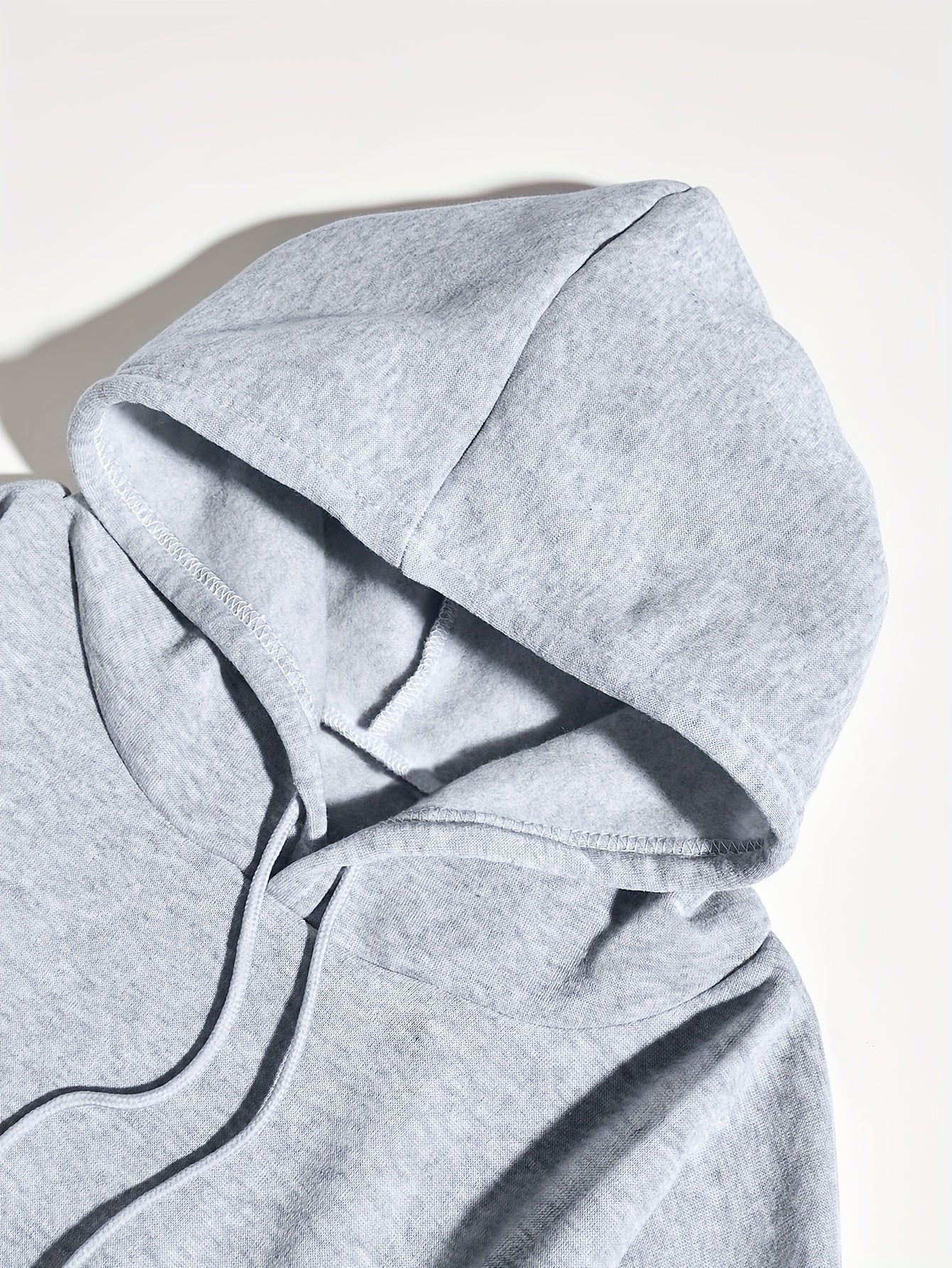 Letter Print Kangaroo Pocket Hoodie, Casual Long Sleeve Drawstring Hoodies Sweatshirt, Women's Clothing