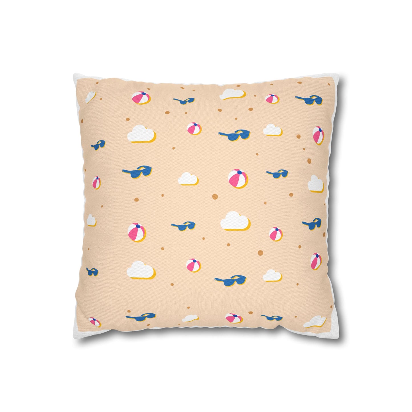 Beach-Themed Throw Pillow, Summer Decor, Nautical Home Accent, Coastal Cushion, Fun Beach Vibe, Tropical Gift