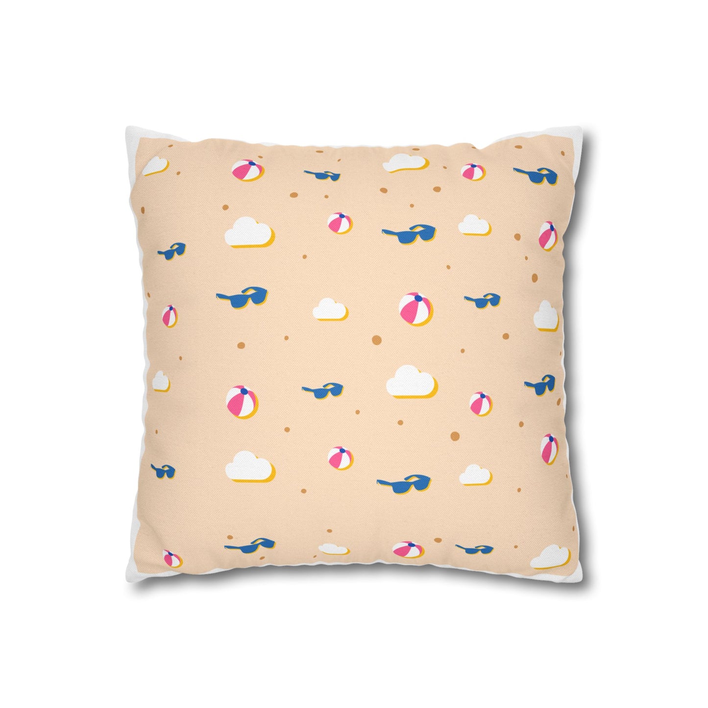 Beach-Themed Throw Pillow, Summer Decor, Nautical Home Accent, Coastal Cushion, Fun Beach Vibe, Tropical Gift