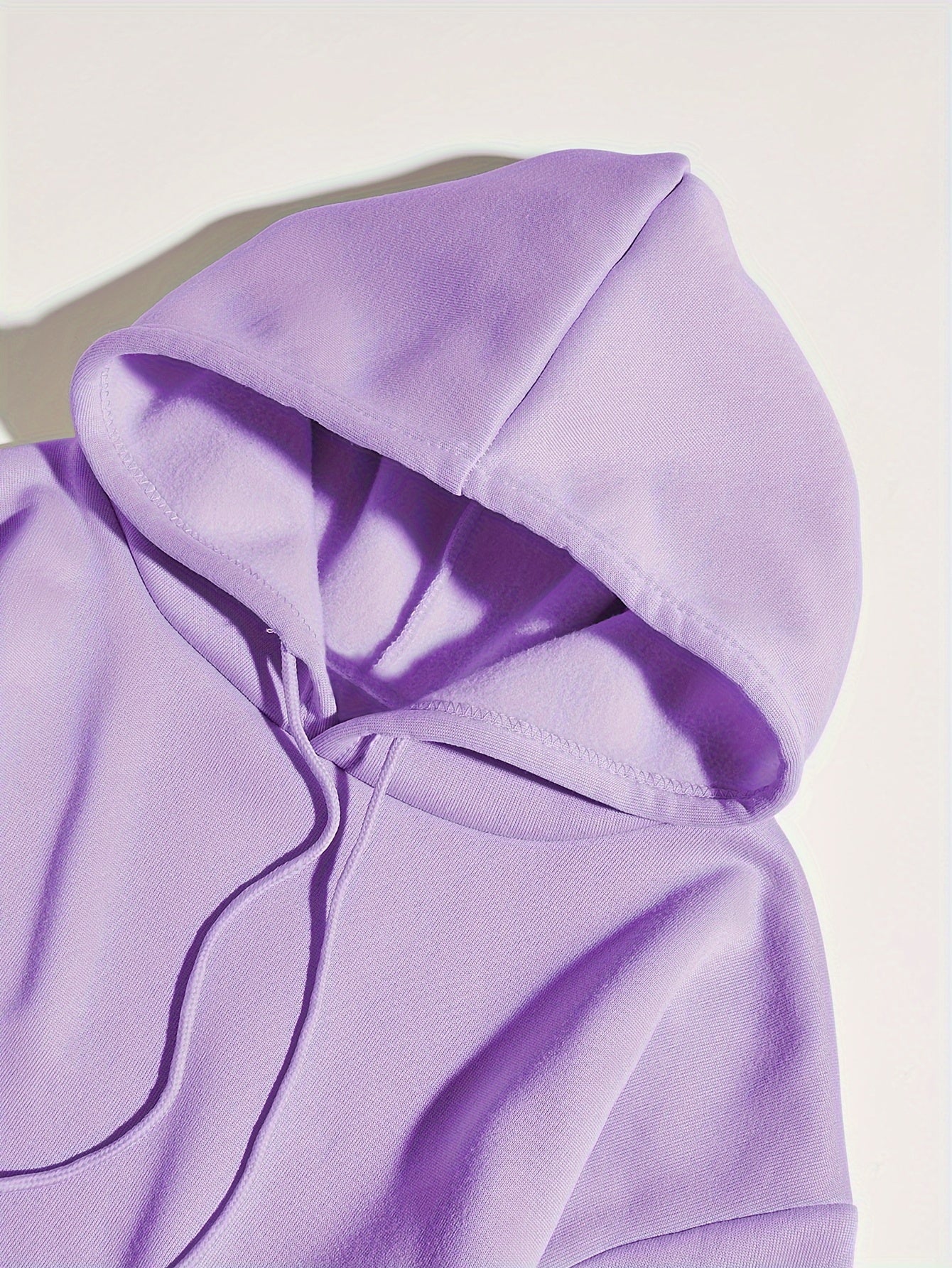 Letter Print Kangaroo Pocket Hoodie, Casual Long Sleeve Drawstring Hoodies Sweatshirt, Women's Clothing