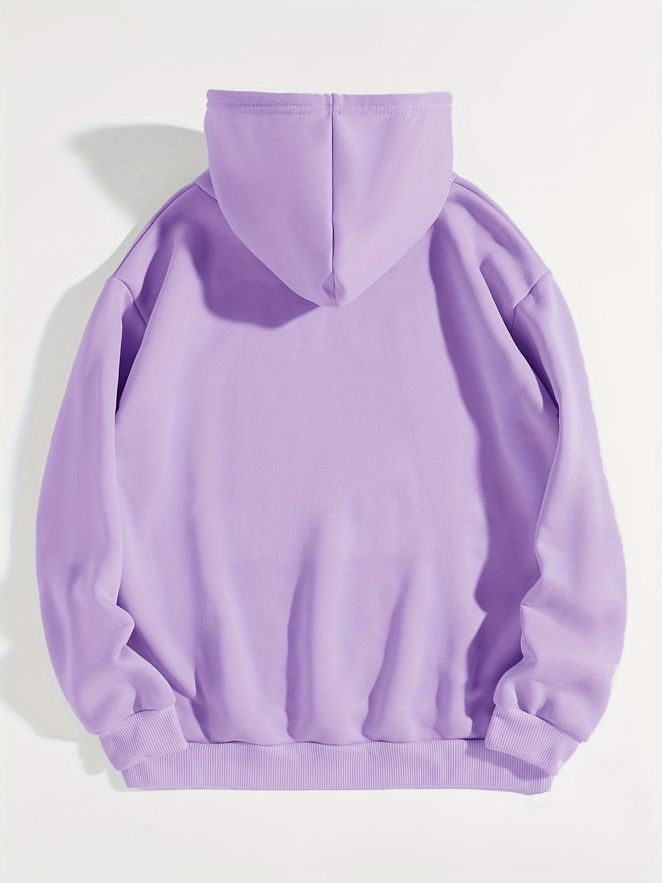 Letter Print Kangaroo Pocket Hoodie, Casual Long Sleeve Drawstring Hoodies Sweatshirt, Women's Clothing