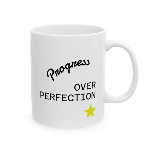 Progress Over Perfection Ceramic Mug - Inspirational Gift for Home or Office, Motivational Coffee Cup, Perfect for Friends, Teachers, [...]