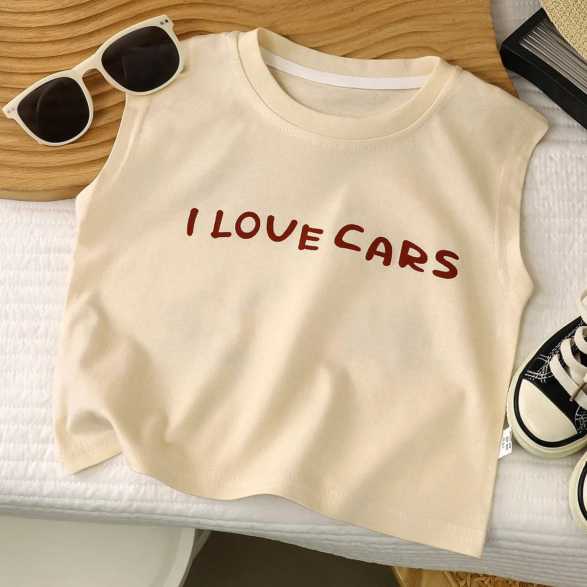 Boys Summer Sleeveless T-shirt Cotton Casual Vest