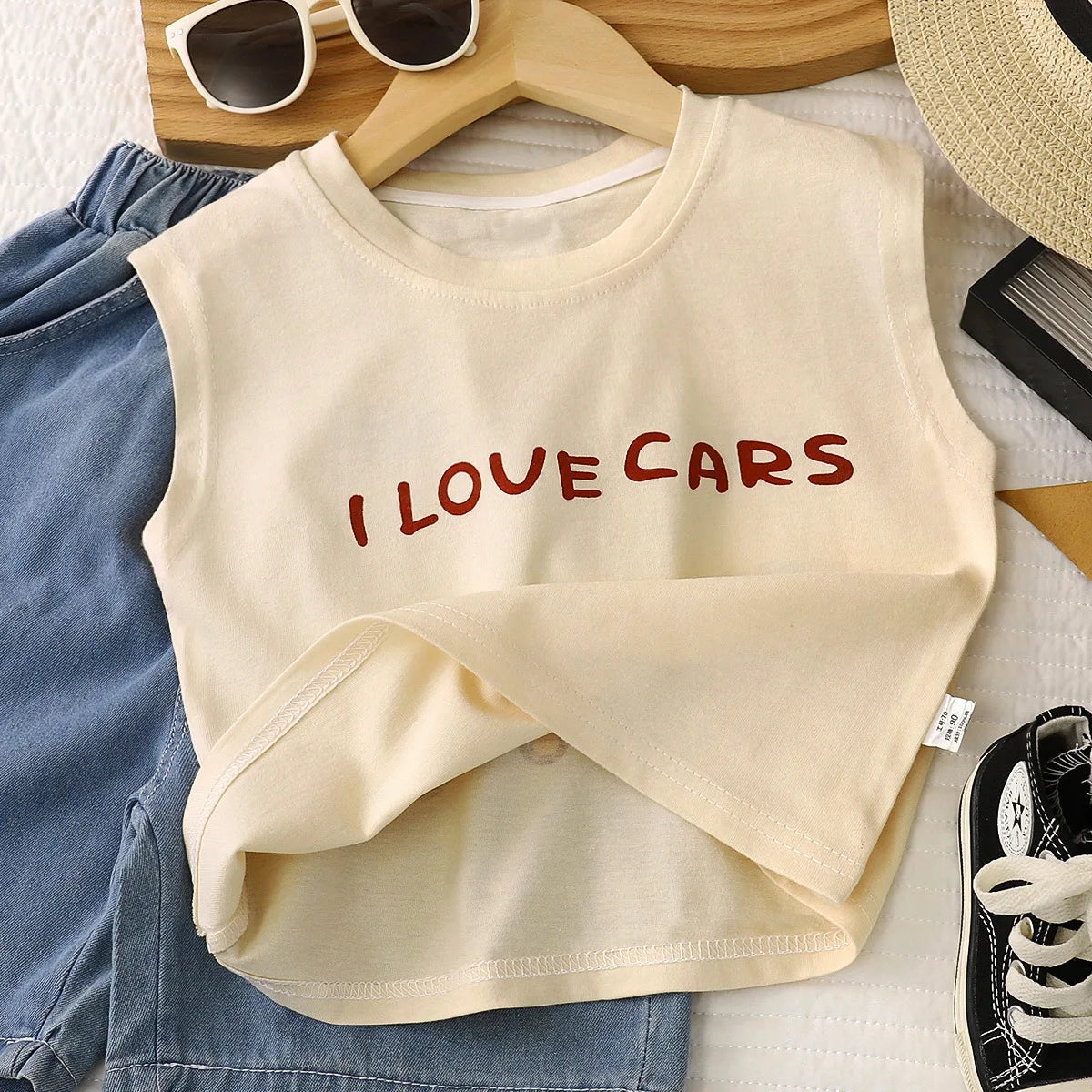 Boys Summer Sleeveless T-shirt Cotton Casual Vest