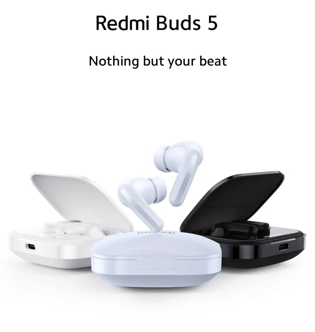 Xiaomi Redmi Buds 5 Earphone 46dB Active Noise Cancellation Bluetooth 5.3 TWS ANC Headset 40h Long Battery Life Touch Control